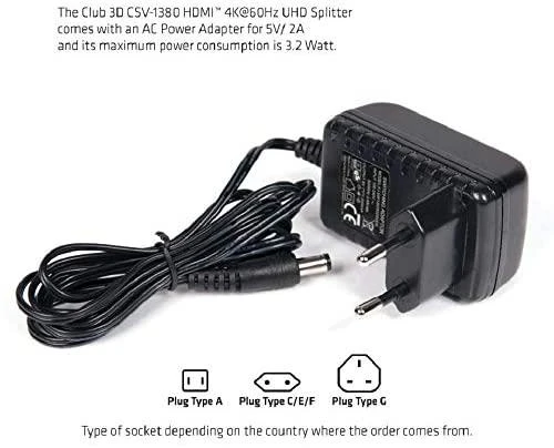 Club 3D CLUB3D HDMI 2.0 UHD skirstytuvas, 4 prievadai