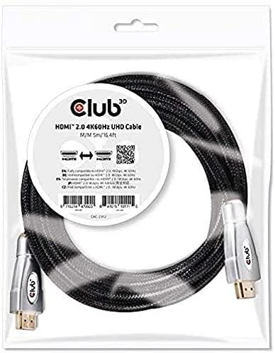CLUB 3D HDMI 2.0 4K60Hz UHD kabelis 5m