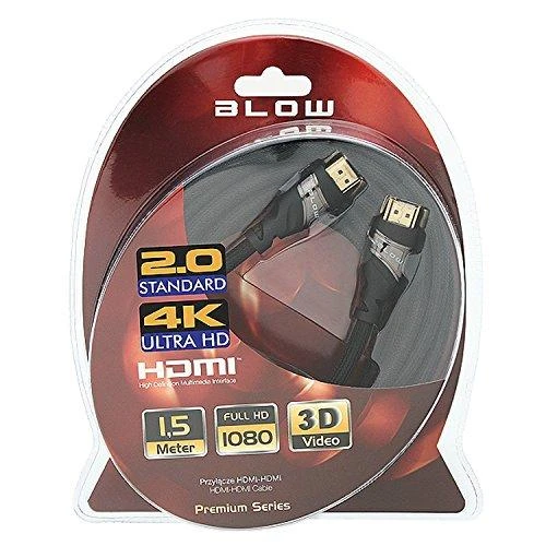 BLOW 92-641# BLOW HDMI-HDMI PREMIUM Juodas 3m