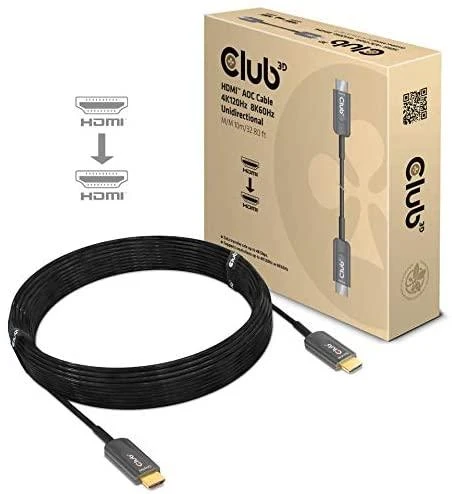 Club 3D HDMI AOC Kabelis 10m Ultra High Speed 4K120Hz, 8K60Hz St. / St.