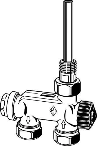 Imi Hydronic Heimeier Termostatinis vožtuvas E-Z dviv.sist.kamp.nikeliuotas DN15