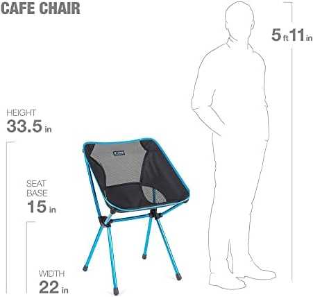 Helinox Krzesło turystyczne Cafe Chair - Juodas