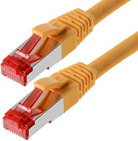 Verschiedene helos Patchkabel S/FTP (PIMF) CAT 6 gelb 30m