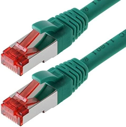 helos Patchkabel Cat 6 S/FTP RJ45 grün 30m AWG27/7 LSZH GHMT
