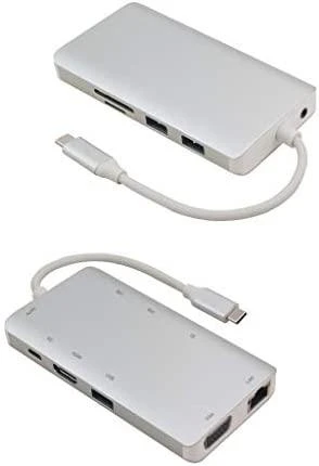„helos“ prijungimo stotelė, USB 3.1 C tipo jungtis / HDMI / VGA / USB / LAN / AUDIO / SD, PREMIUM