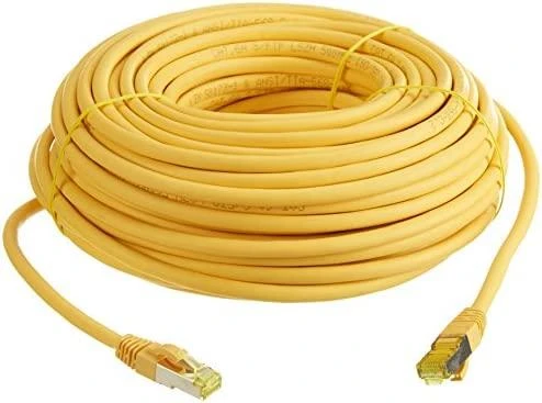 „helos“ jungiamasis kabelis „Cat 6a S/FTP RJ45“, geltonas, 30 m, AWG26/7 LSZH GHMT