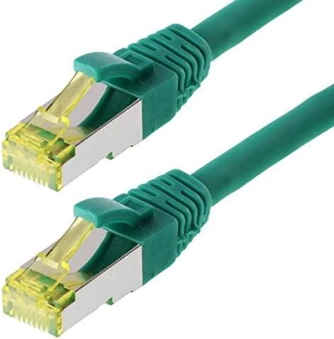 „helos“ jungiamasis kabelis „Cat 6a S/FTP RJ45“, žalias, 20 m, AWG26/7 LSZH GHMT