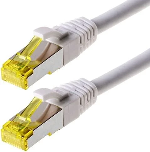 helos Patchkabel Cat 6a S/FTP RJ45 baltas 20m AWG26/7 LSZH GHMT