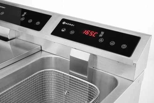 Gruzdintuvė Dviguba indukcinė viryklė su maišytuvu KITCHEN LINE 2x 8 L Hendi 215029