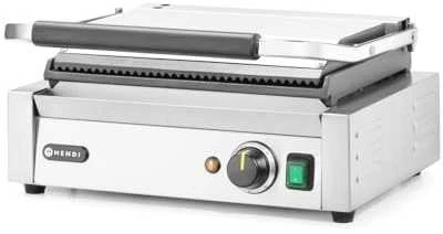 Kontaktinės PANINI kontaktinės grotelės, griovelis viršuje, lygus dugnas, 2200W - Hendi 263662