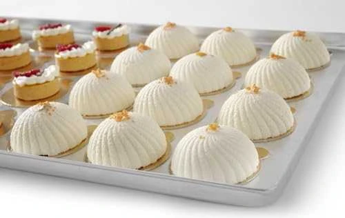 Taca cukiernicza piekarnicza ekspozycyjna su aliuminio 400x300x20mm sidabrinė - Hendi 808504