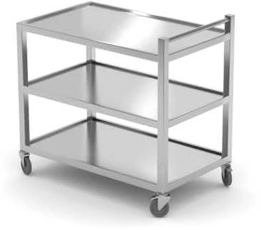 Suvirintas, mobilus, 3 lentynų maitinimo maitinimo vežimėlis iki 240 kg - Hendi 810224