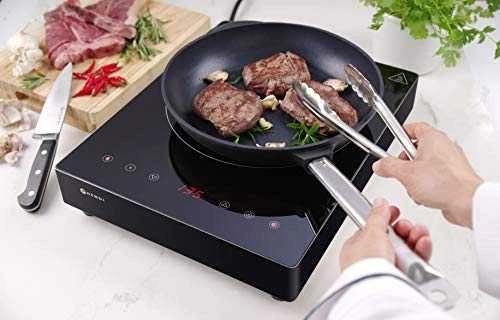 Nešiojama indukcinė kaitlentė su jutikliniu valdymu, 1 kaitvietė, juoda, 3500 W - Hendi
