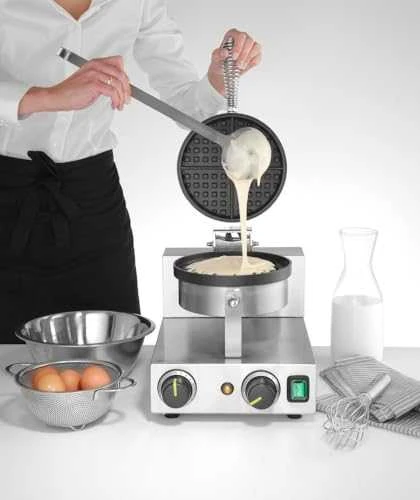 Viena apvali vaflinė belgiškiems vafliams TEFLON, skersmuo. 190 mm – Hendi 212172