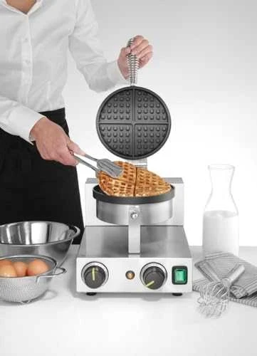 Viena apvali vaflinė belgiškiems vafliams TEFLON, skersmuo. 190 mm – Hendi 212172