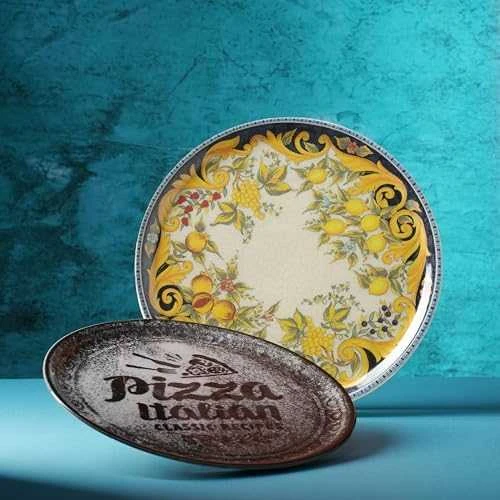 Duralex Barocco porcelianinė picos lėkštė, skersmuo. 31 cm - rinkinyje 6 vnt.