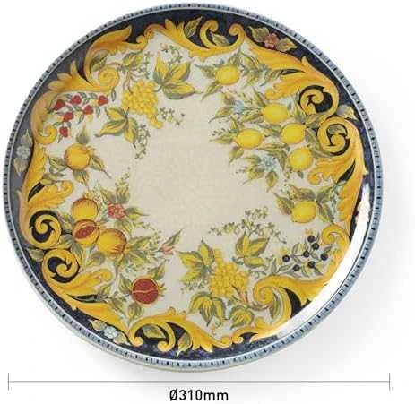Duralex Barocco porcelianinė picos lėkštė, skersmuo. 31 cm - rinkinyje 6 vnt.