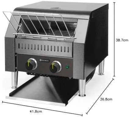 Hendi Dvigubas skrudintuvas dviem skrudintuvams 230V 2240W - juodas