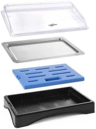 Padėklas su GN1/1 aušinimo įdėklu ir RollTop dangteliu – Hendi 424186