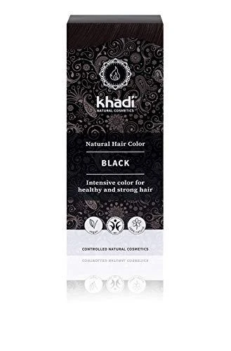 Augaliniai juodi plaukų dažai Juodas, Khadi Naturprodukte, 100g