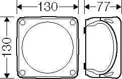 Hensel Can n / t 130x130x77mm 5P 4 mm2 IP66 / 67 juodas KF 0604 B (62000054)