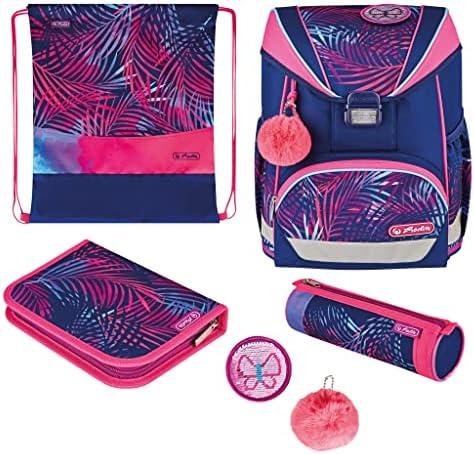 Herlitz Kuprinė pradinukams ULTRA LIGHT PLUS Tropical Chill su priedais