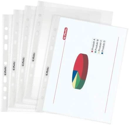 „Herlitz“ skaidrus apsauginis dangtelis A5 100 vnt (10468585)