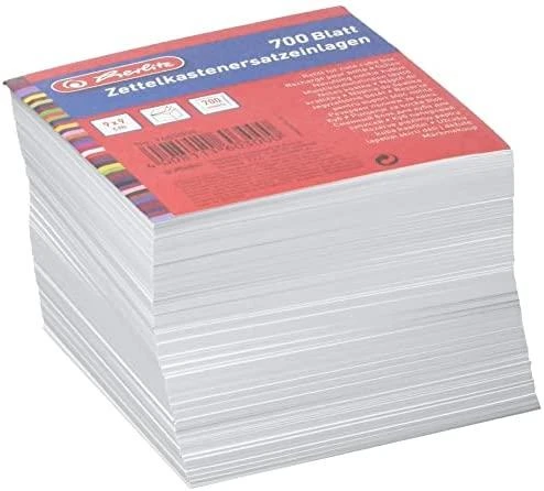 Herlitz Notes kostka 9/9 700 kartek balta