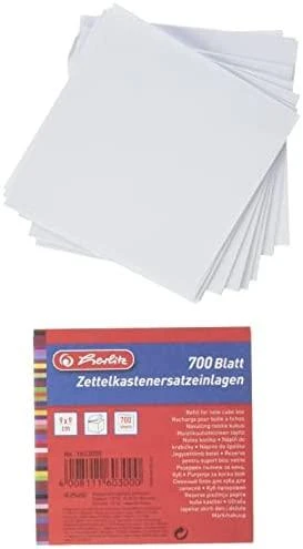 Herlitz Notes kostka 9/9 700 kartek balta