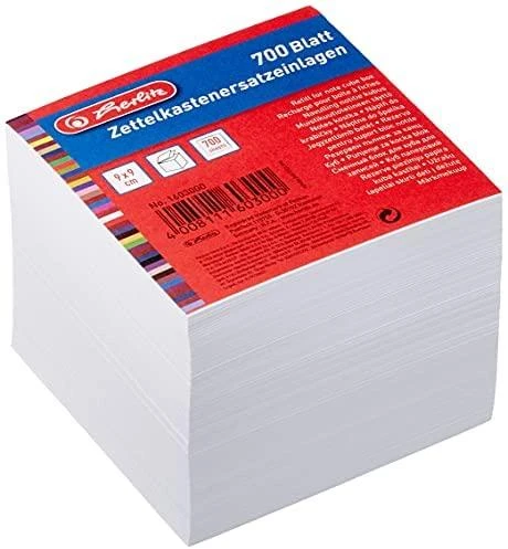 Herlitz Notes kostka 9/9 700 kartek balta
