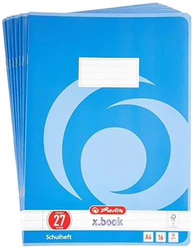 Herlitz Herlitz Hefte x.book A4/16 Lin.25 FSC Mix