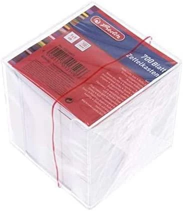 Herlitz 9x9cm popieriaus lapeliai skaidrioje dėžutėje