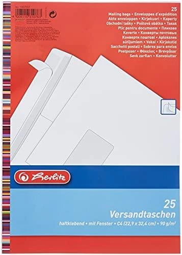 Herlitz C4 vokų pakuotė su langu