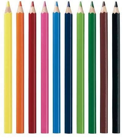 Herlitz Pieštukai spalvoti stori trikampai 10sp
