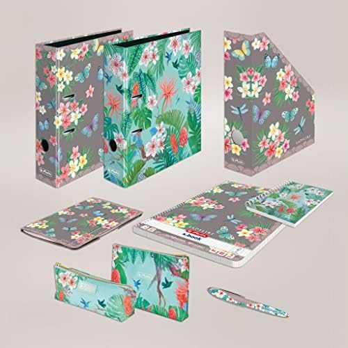 Herlitz Herlitz Ladylike Jungle notatnik A4 80 ark. Žalias, Wielobarwny