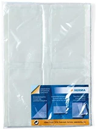 Herma Vizitinių kortelių kišenės 95x60, 24 vnt. (1421)