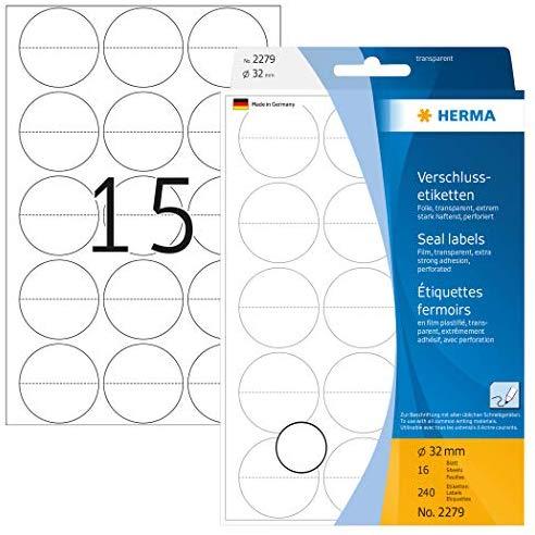 Herma savaime užsisandarinančios etiketės fi 32 mm (2279)