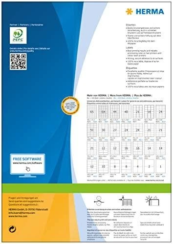 Herma Premium etiketės A4, baltas, matinis popierius, 5100 vnt (4459)