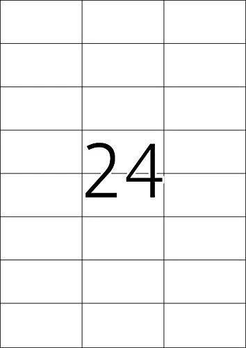 Herma Etykiety kolorowe 4467, A4, 70 x 37 mm, papier matinė raudona, 480 vnt (4467)