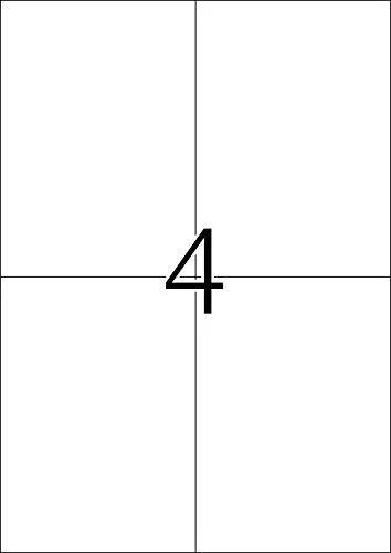 Herma Color etiketės, A4, 105 x 148 mm, raudona, nuimama - 4562