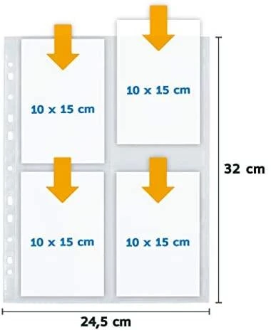 HERMA 7585 įmautė dokumentams 100 x 150 mm Polipropilenas (PP) 10 vnt
