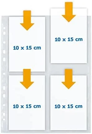 HERMA 7585 įmautė dokumentams 100 x 150 mm Polipropilenas (PP) 10 vnt