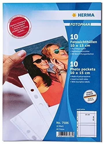 HERMA 7586 įmautė dokumentams Polipropilenas (PP) 10 vnt