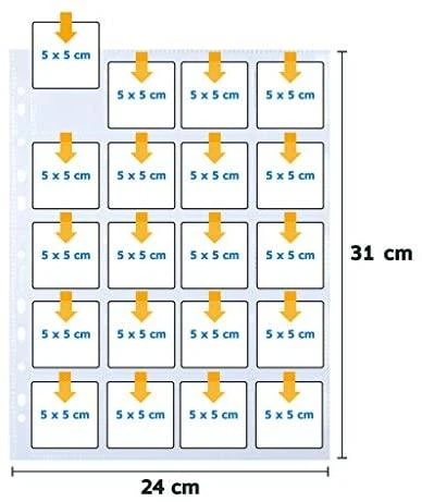 HERMA 7698 vardinių kortelių dėklas Permatomas