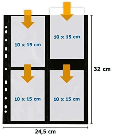 Nuotraukų rėmelis HERMA 7785 įmautė dokumentams 100 x 150 mm Polipropilenas (PP) 10 vnt