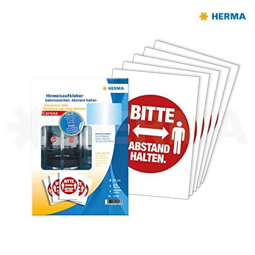 Herma HERMA Hinweisetiketten Abstand raudona/baltas Text/Pict. 5St.