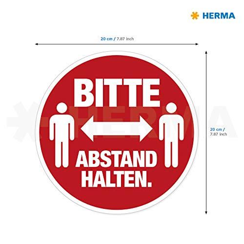 Herma HERMA Hinweisetiketten Abstand raudona/baltas Text/Pict. 5St.