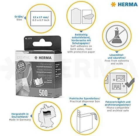 1x20 Herma nuotraukų lipdukai, 500 vnt