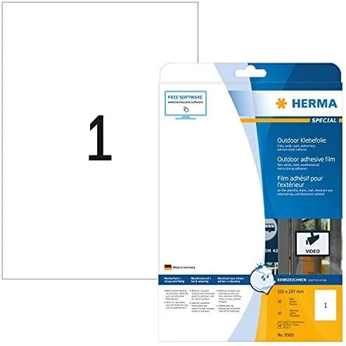 HERMA 9500 etiketė spausdinimui Balta Lipni spausdintuvo etiketė