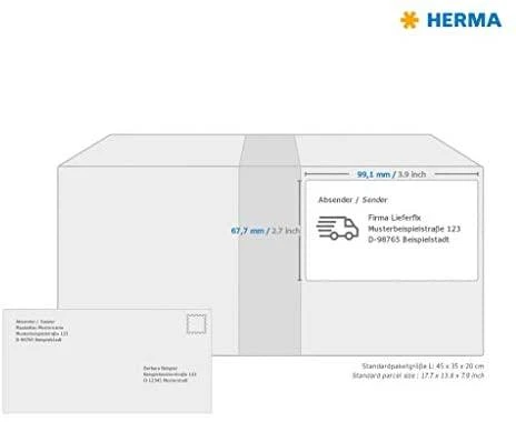 Herma Etykiety kolorowe A4, papier matinė jaskrawy žalia, 160 vnt (5147)